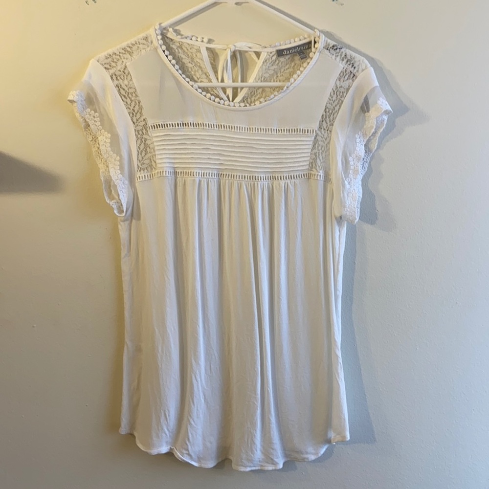 Becru Lace Detail Blouse